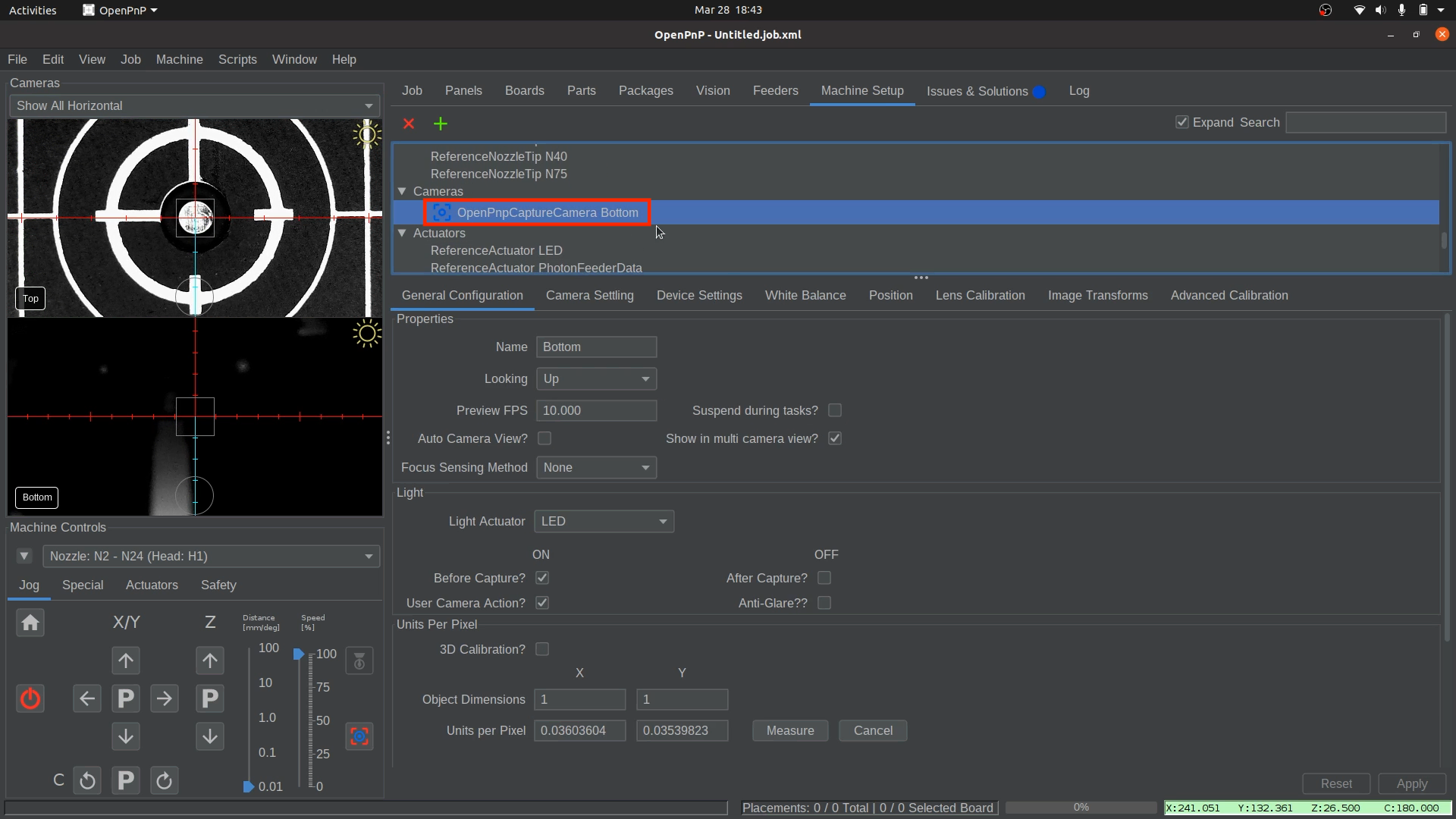 吸嘴头跳动补偿