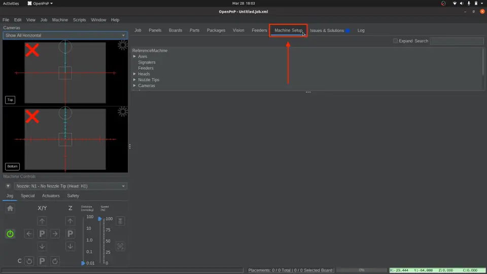 lumenpnp校准--连接至 LumenPnP 并配置底部相机 lumenpnp校准--连接至 LumenPnP 并配置底部相机