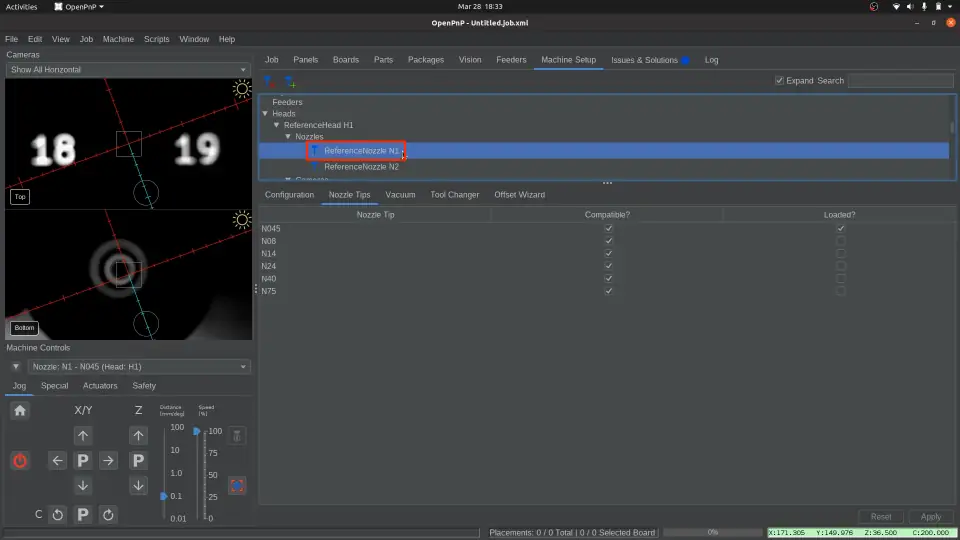 顶部相机到吸嘴偏移量 顶部相机到吸嘴偏移量