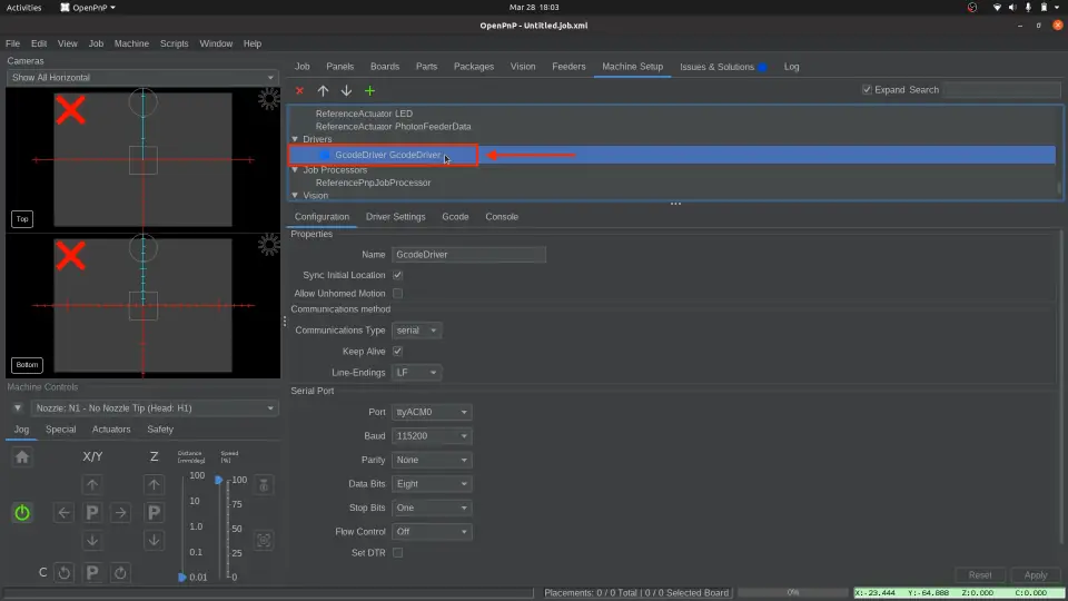 lumenpnp校准--连接至 LumenPnP 并配置底部相机 lumenpnp校准--连接至 LumenPnP 并配置底部相机