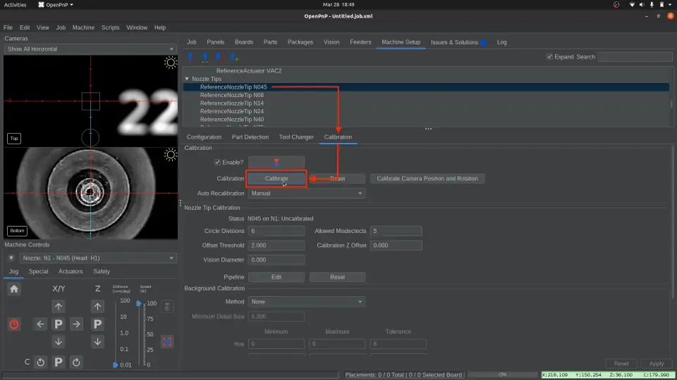 吸嘴头跳动补偿