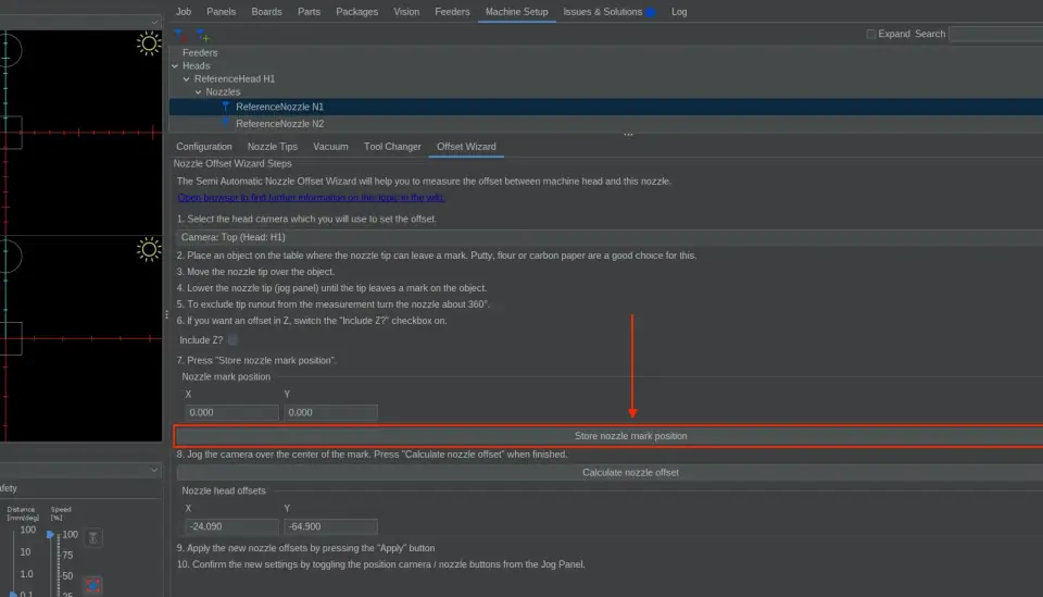 顶部相机到吸嘴偏移量 顶部相机到吸嘴偏移量