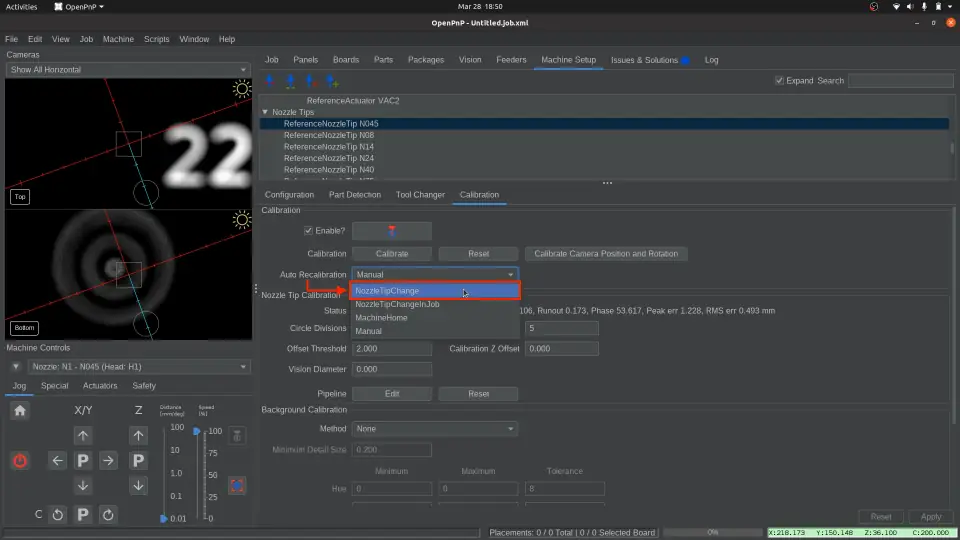 吸嘴头跳动补偿