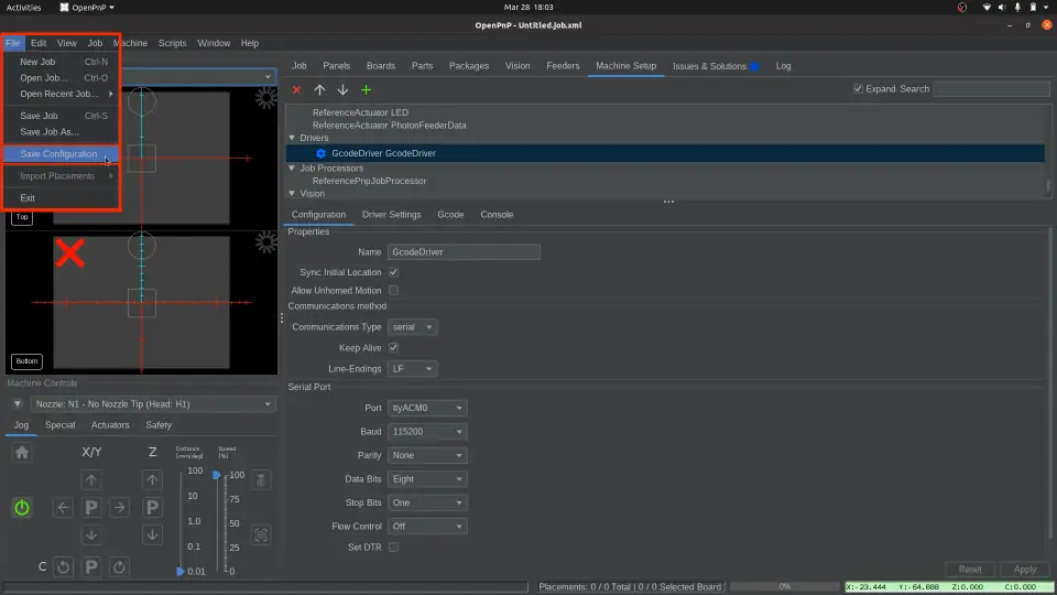 lumenpnp校准--连接至 LumenPnP 并配置底部相机 lumenpnp校准--连接至 LumenPnP 并配置底部相机