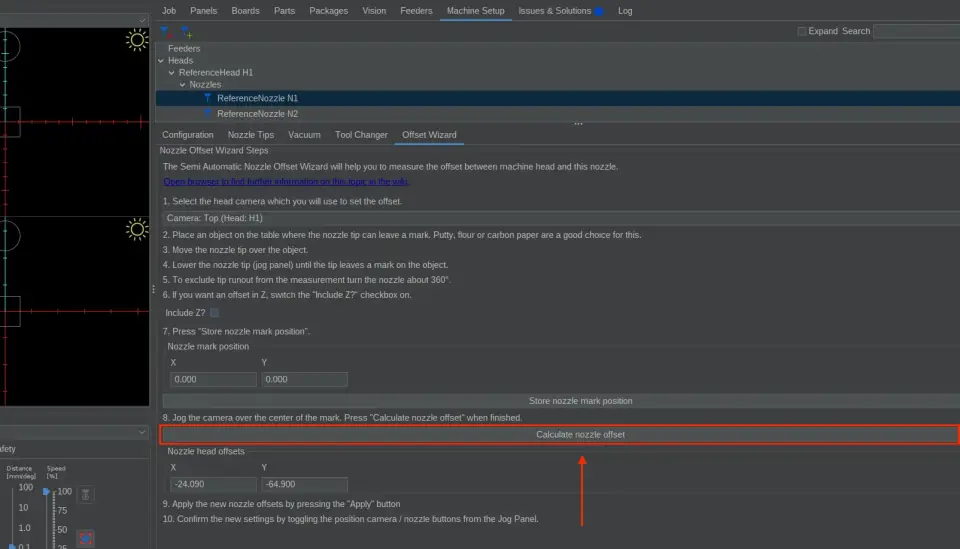 顶部相机到吸嘴偏移量 顶部相机到吸嘴偏移量