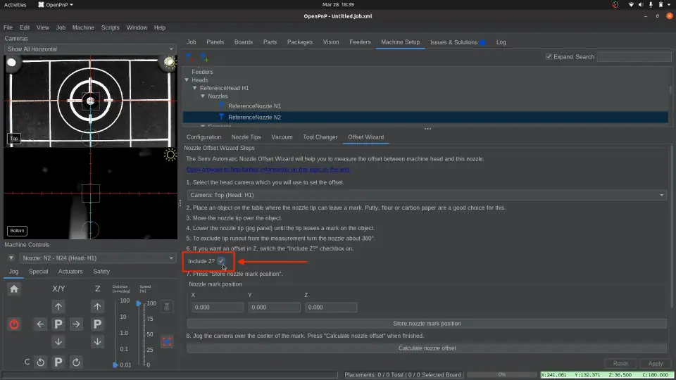 顶部相机到吸嘴偏移量 顶部相机到吸嘴偏移量