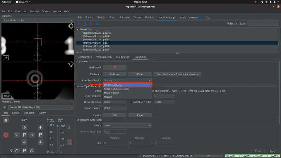 吸嘴头跳动补偿