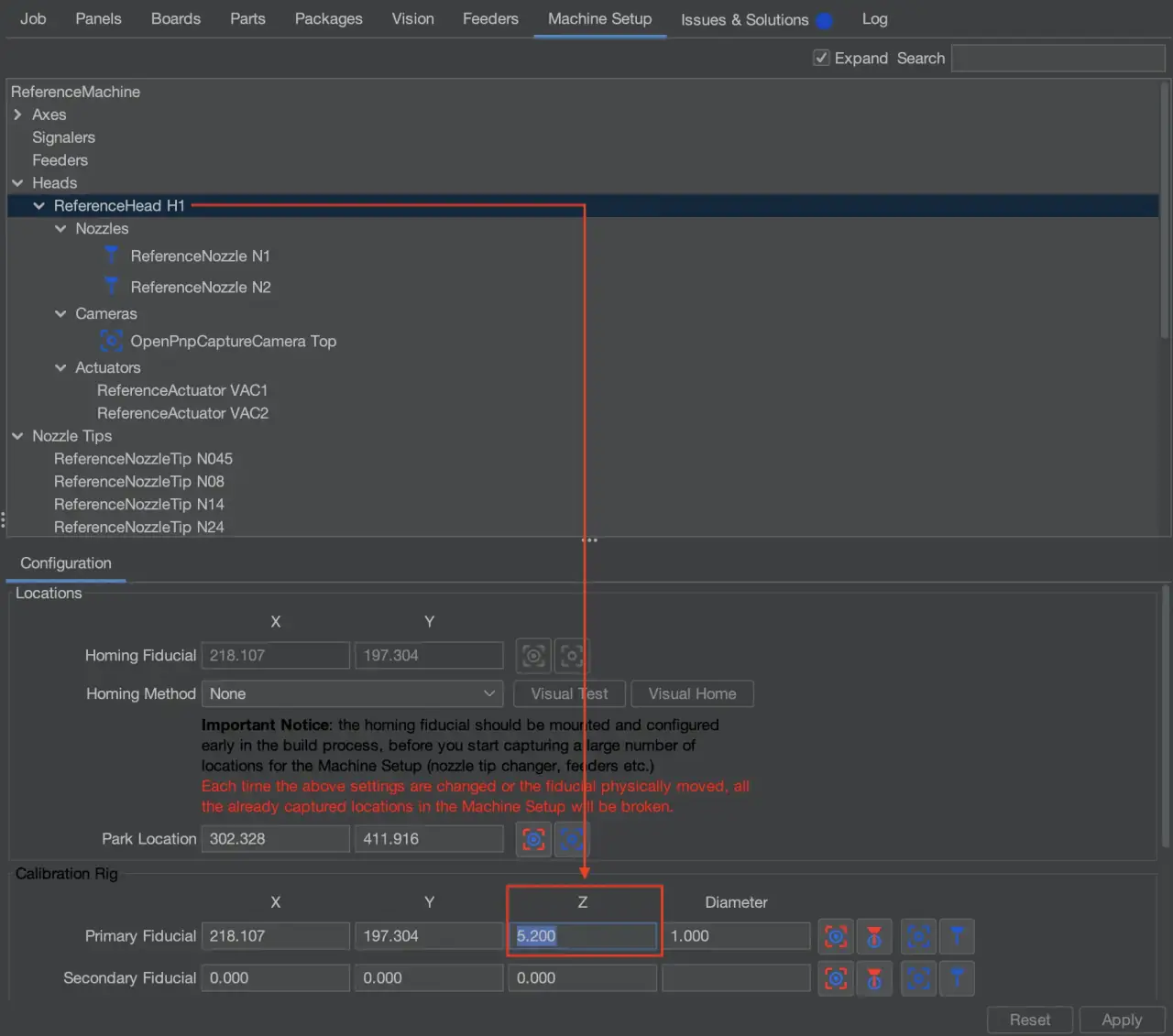 顶部相机到吸嘴偏移量 顶部相机到吸嘴偏移量